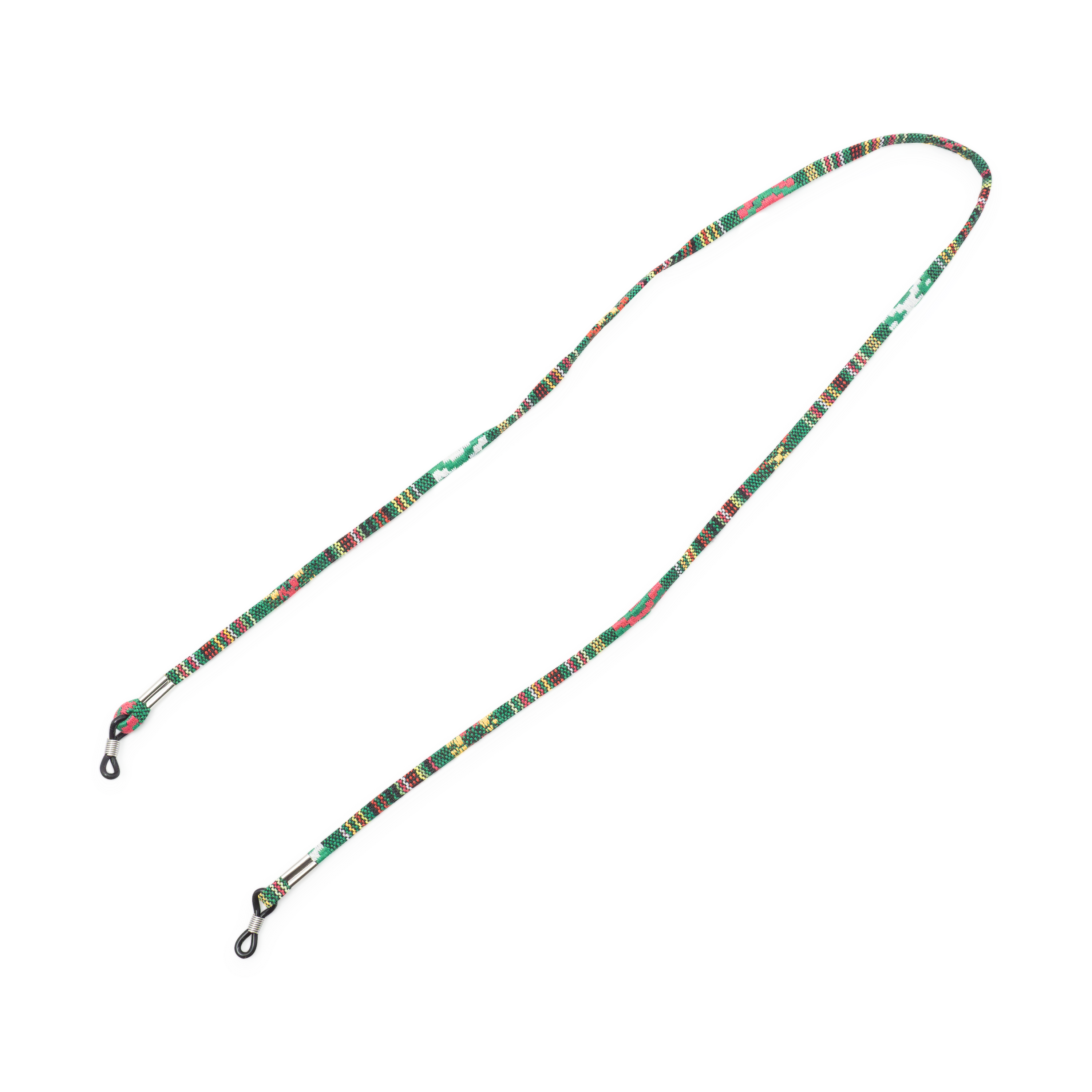 (70cm) Eyewear Halter Brillenkette Sonnenbrillenband aus Baumwolle im Ethno Style - Grün