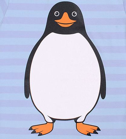 ANIMAL T-Shirt - DyrGrowl - Lila/Baby Blue Pinguin