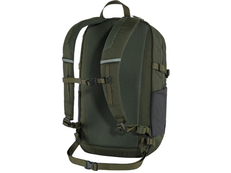 Fjällräven Freizeitrucksack Skule 28 l, Dunkelgrün Laptop-Rucksack aus wasserabweisendem Material