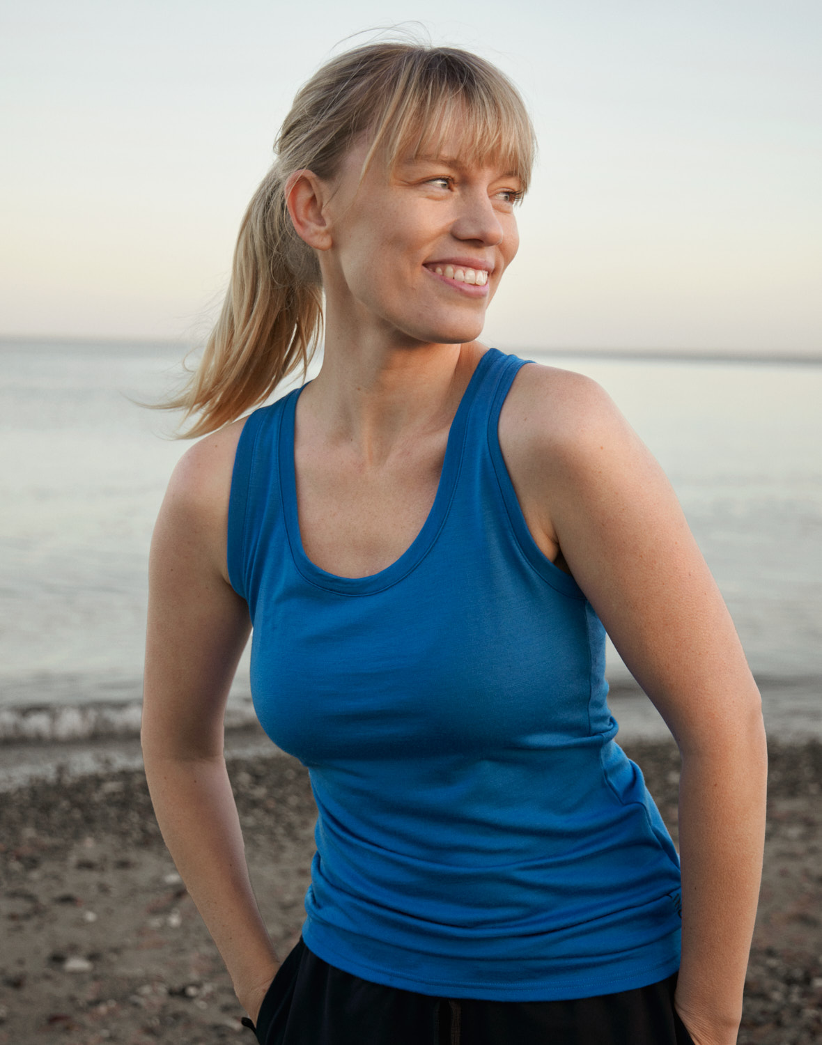 Racerback-tanktop van merinowol voor dames