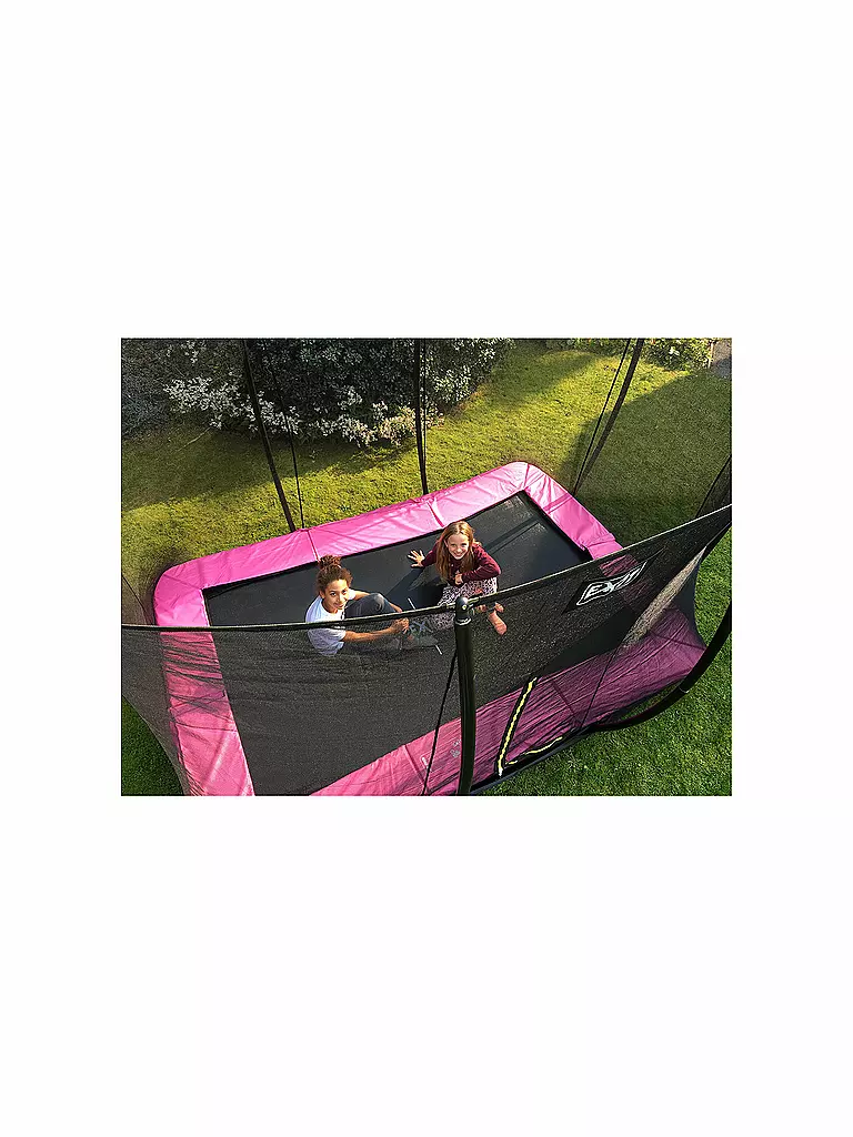 EXIT TOYS Silhouette Bodentrampolin 244x366cm mit Sicherheitsnetz keine Farbe