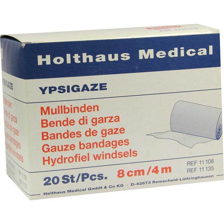 Ypsigaze Mullbinde 8cmx4m, 20 St