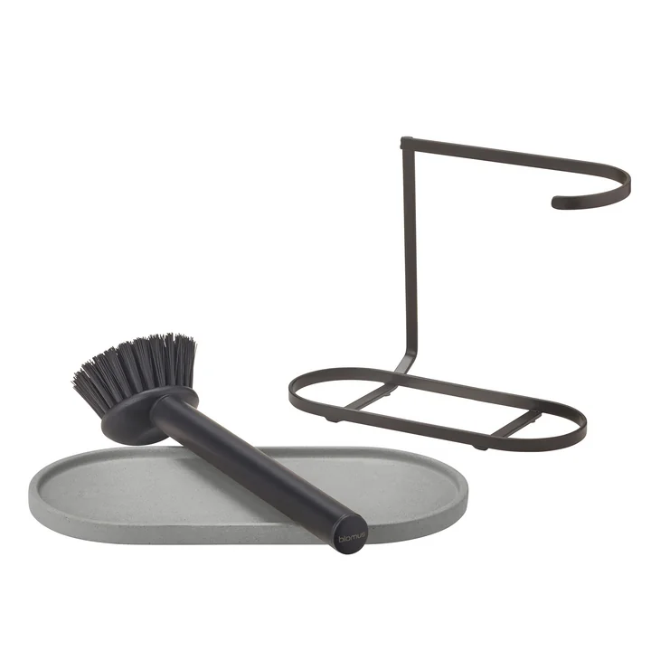 Blomus - Dhuva Spülorganizer mit Spülbürste, lily white