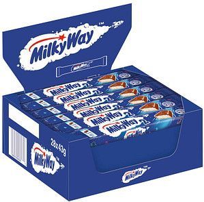 Milky Way - Single - Chocoladereep - 28 x 43 gr - Melkchocolade