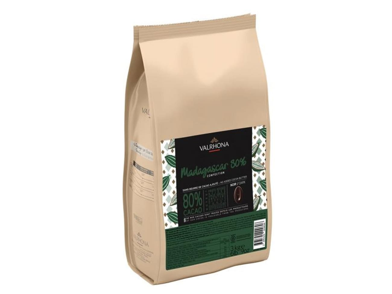 Chocolat noir Madagascar 80% - 3 kg - Valrhona