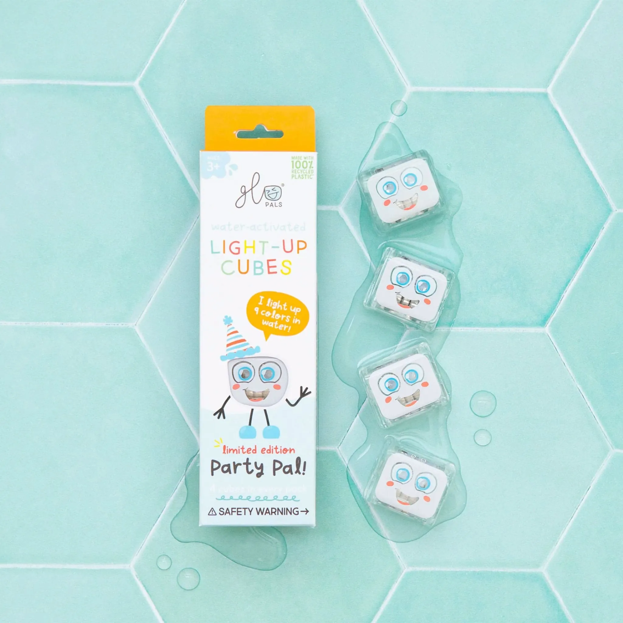 Glo Pals Cubes Lumineux pour le Bain - Party Pal