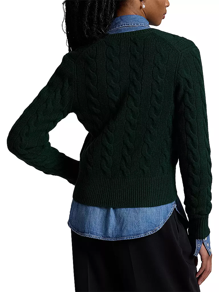 POLO RALPH LAUREN Cardigan Slim Fit dunkelgrün