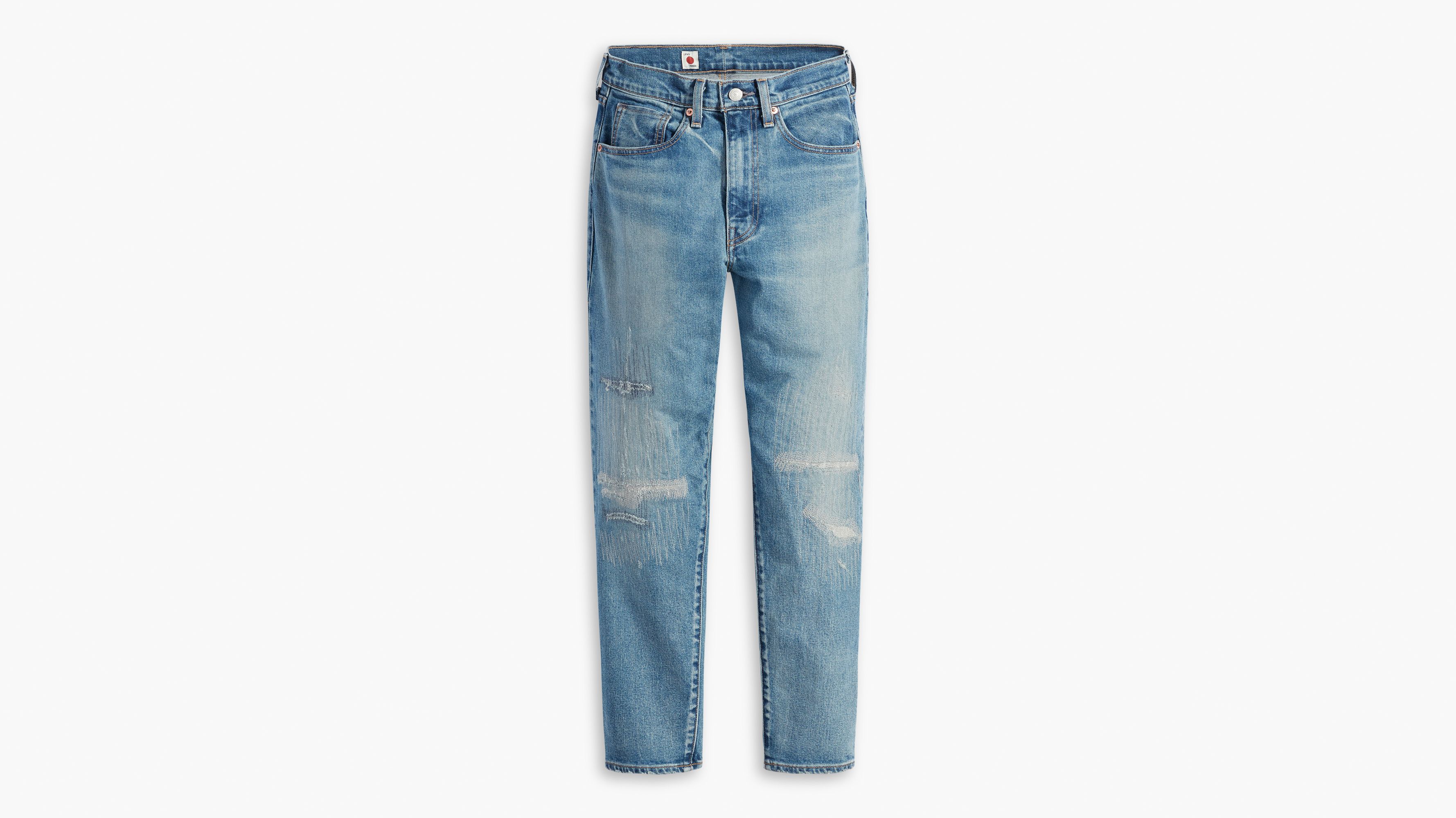 Jean Levi's® Boyfriend taille haute fabriqué au Japon - Mij Azura Medium Worn In - Bleu