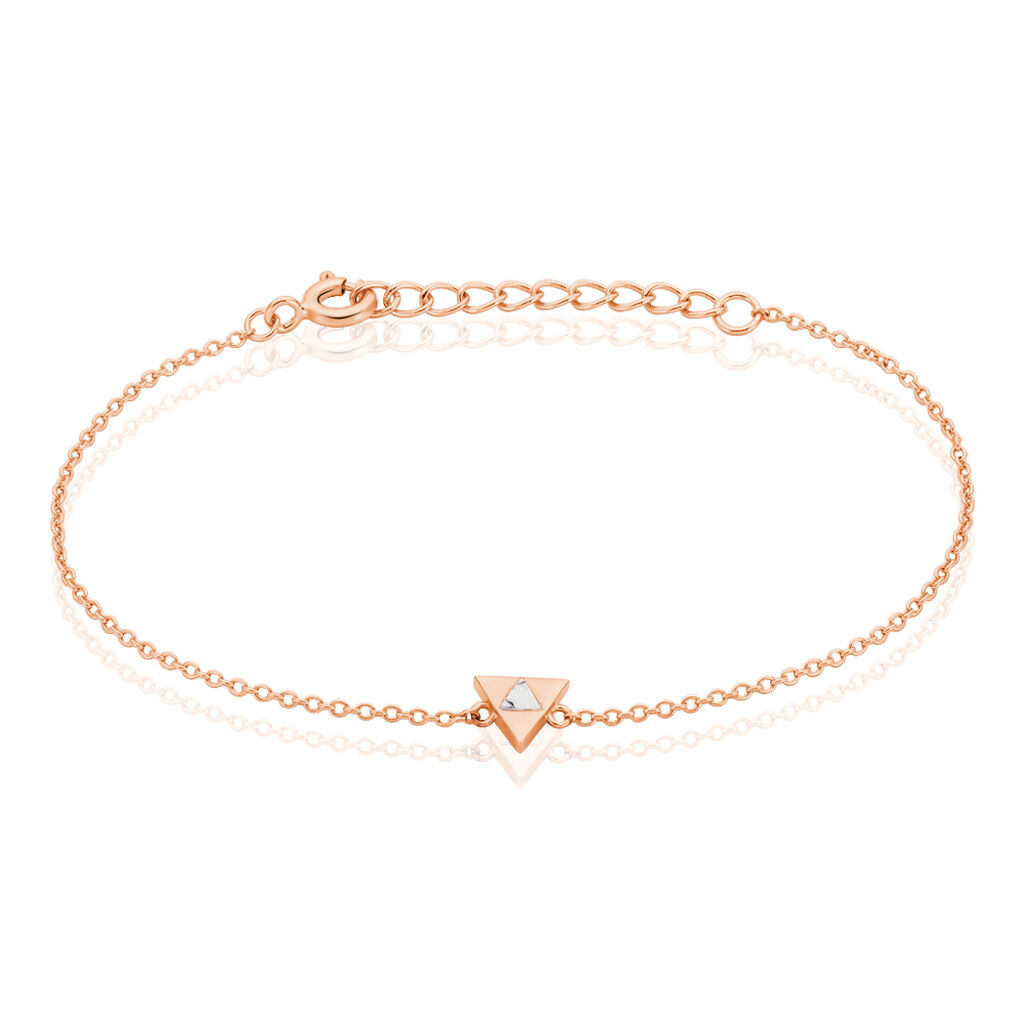 Bracelet Tallulah Argent Rose Pierre De Synthese