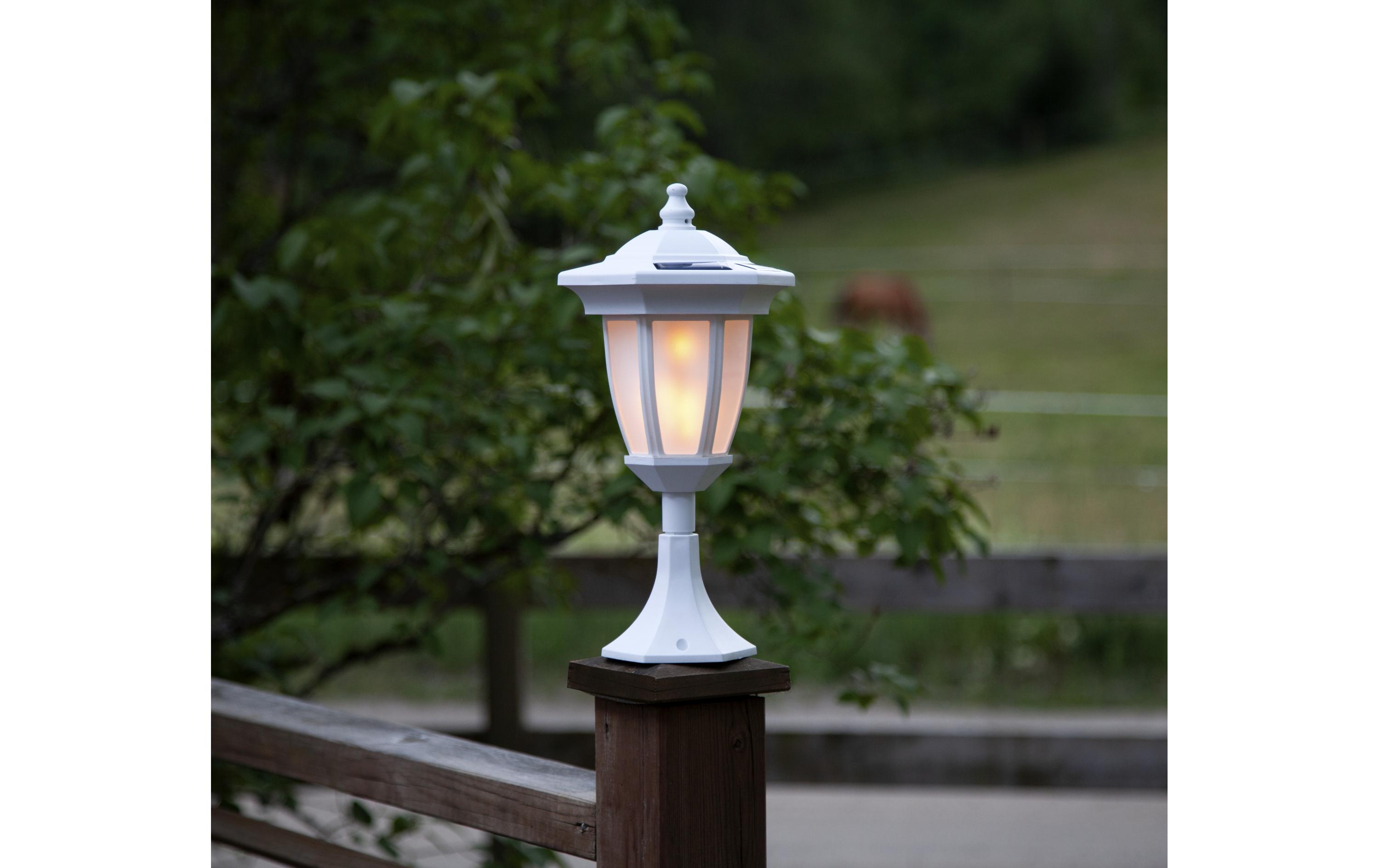 Gartenlicht Solar Flame, WeissWandelbare Dekoleuchte