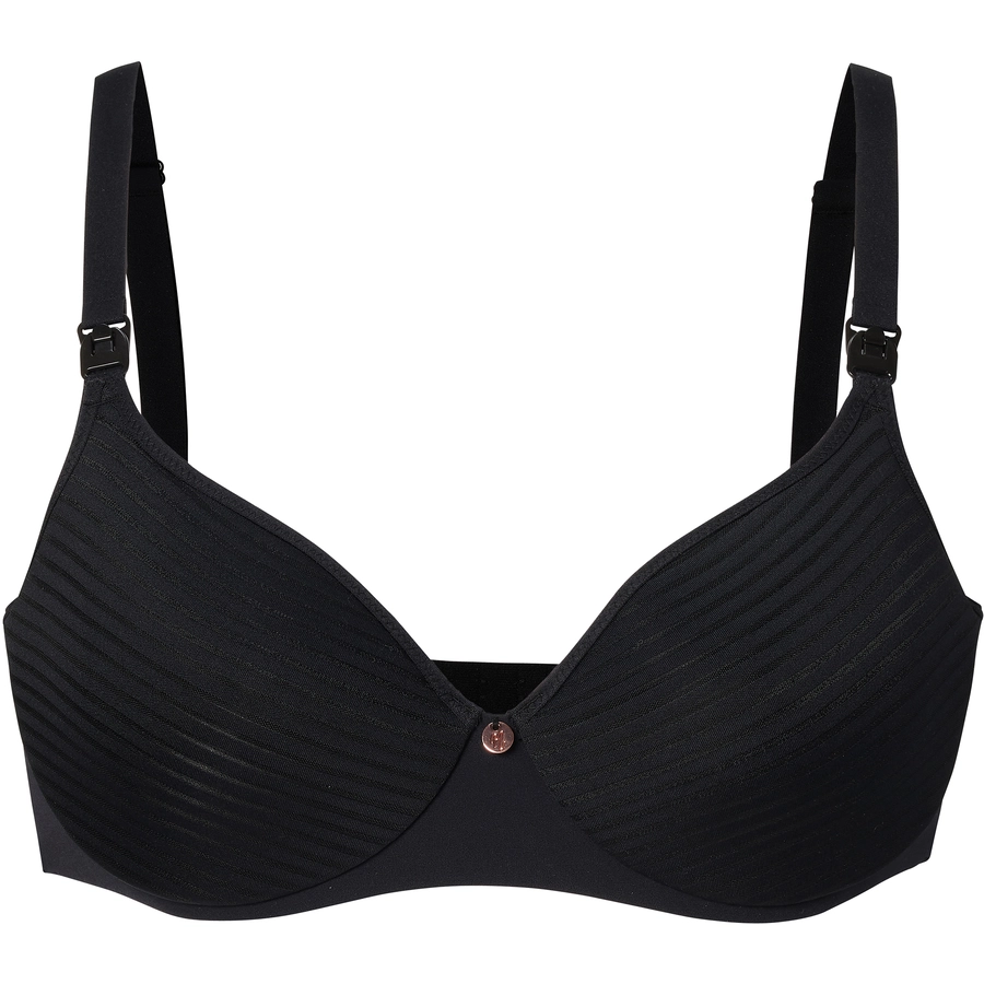 Noppies Gepolsterter Still-BH Spacer Stripe nursing bra Black