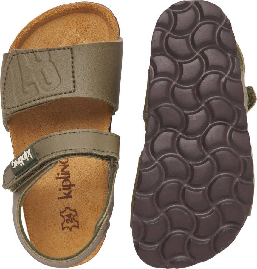 Kipling Guy sandaal kaki Groen Jongens Imitatieleer 31