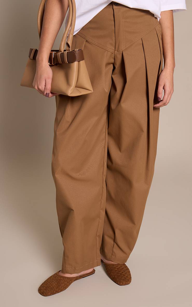 Marron Ballerines Mules Tressées