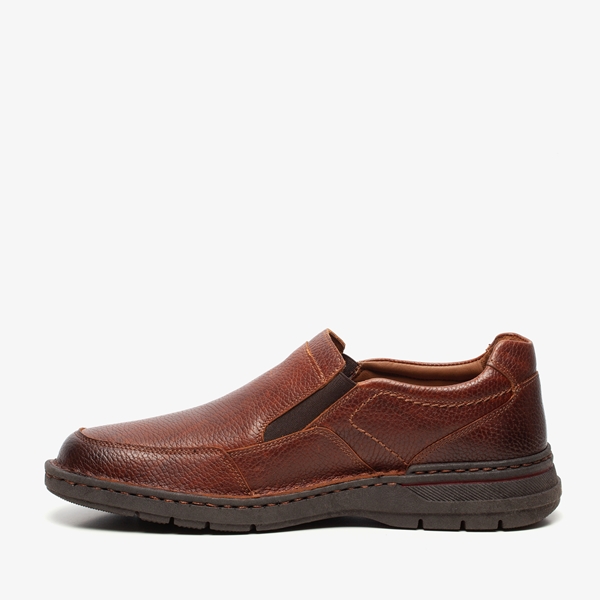 Hush Puppies leren heren instappers bruin