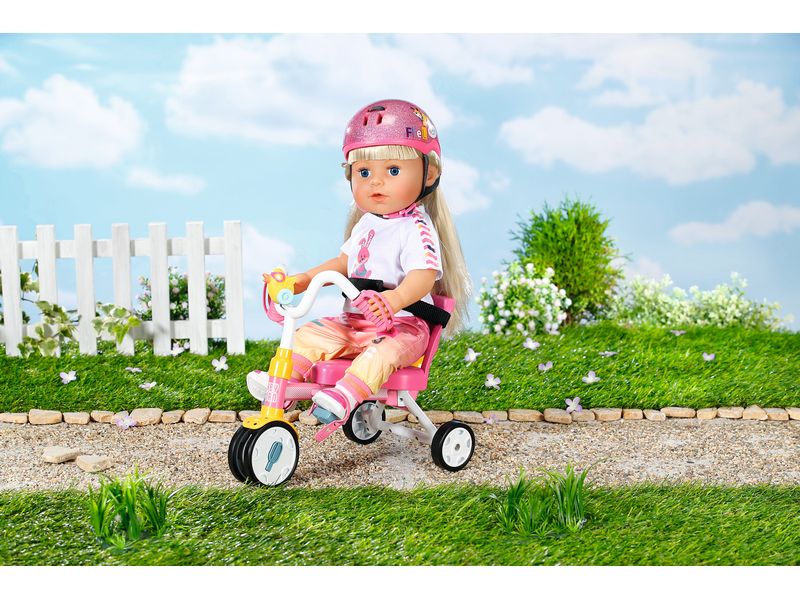 Baby Born Puppenzubehör Trike Puppen-Dreirad mit Schiebestange