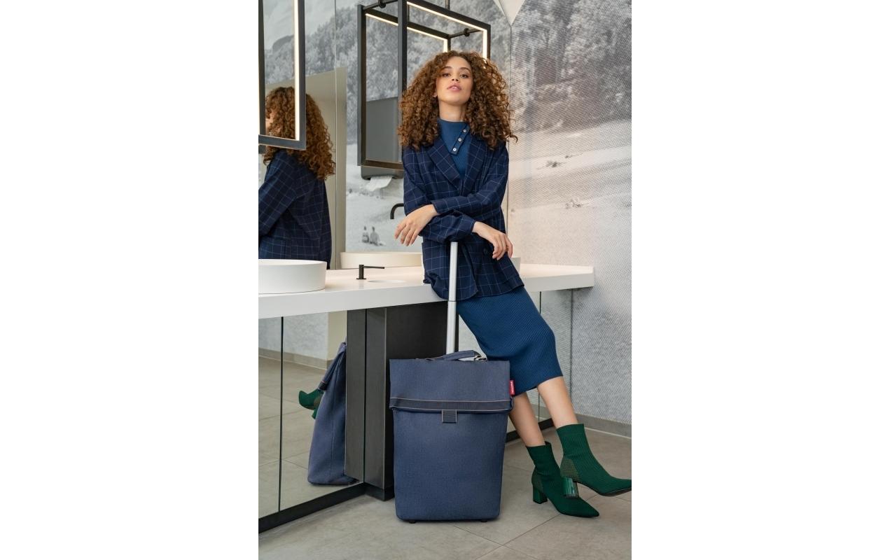 Einkaufstrolley M Herringbone Dark BlueEinkaufstasche