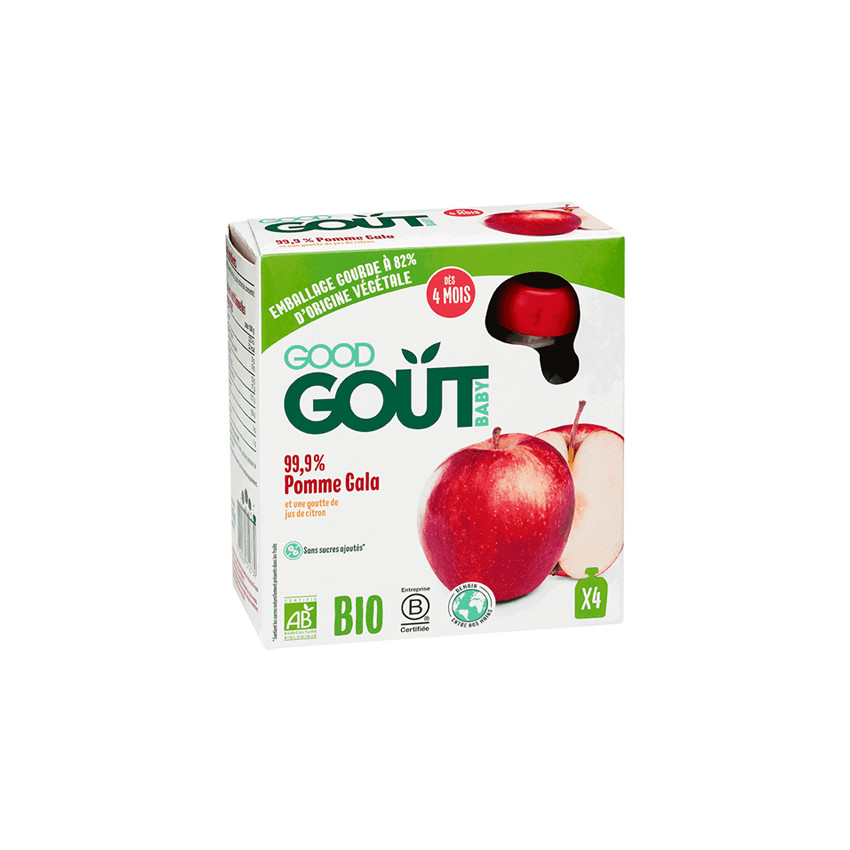 Gourde pomme gala - 4 x 85g