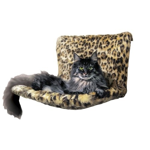 Cama de gato com radiador de leopardo