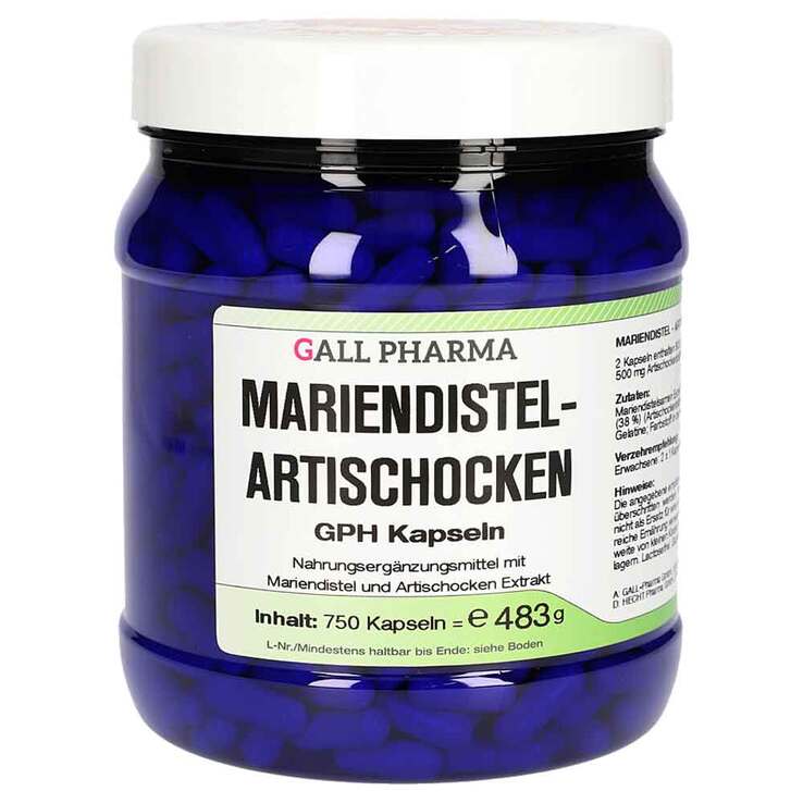 Mariendistel Artischocken GPH Kapseln, 750 St