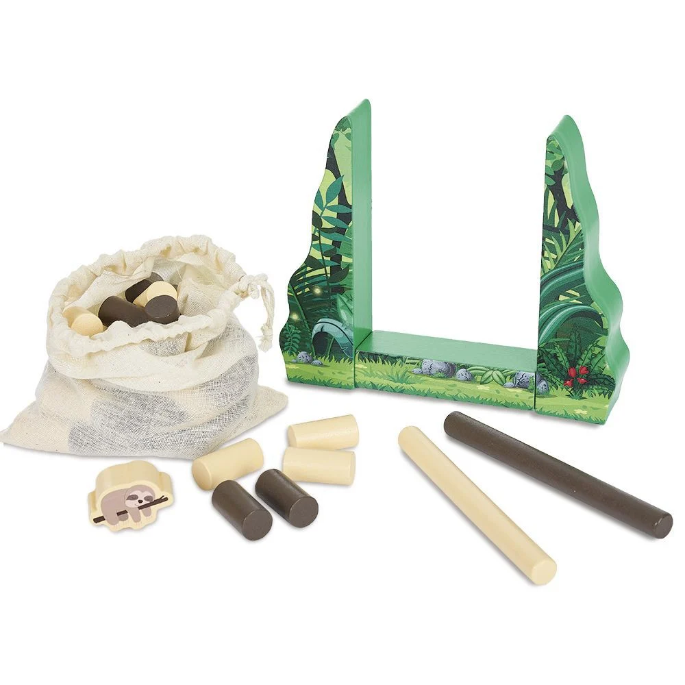 Jeu paresseux bois - 56 pièces