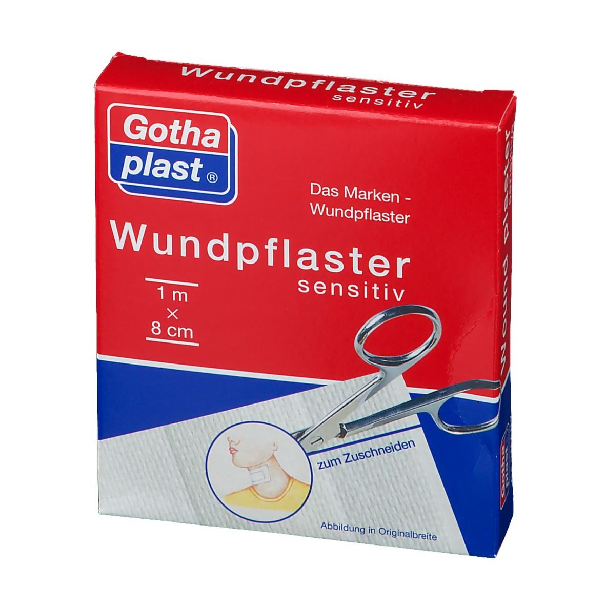 Gothaplast® Comfort und Sensitiv (hypoallergen) Pflaster 1 m x 8 cm