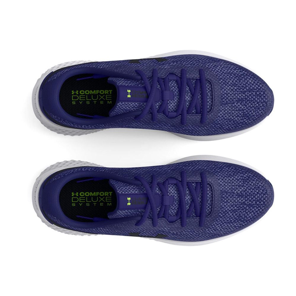 Under Armour UA CHARGED ROGUE 3 KNIT - Chaussures running Homme sonar blue/black/black