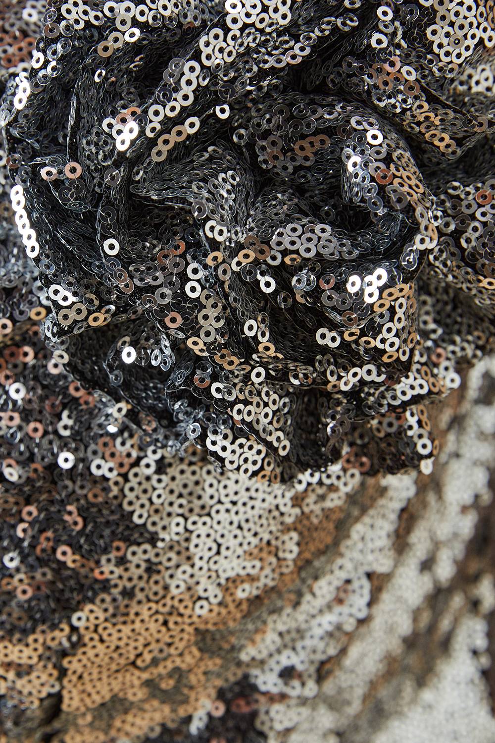 Oasis Robe Mini à Sequins avec Corsage de Soirée