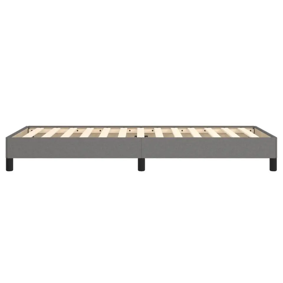 vidaXL - Bed frame zonder matras - Donkergrijs - Stof - 90x190 cm