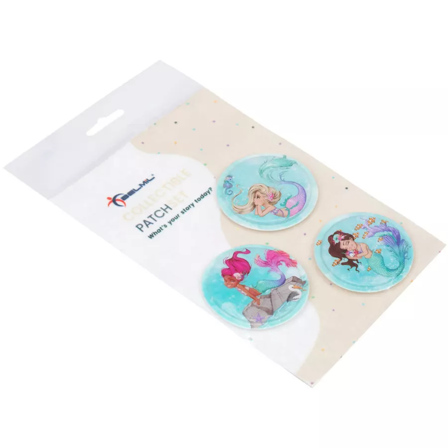 Belmil Patch Belmil Patches mit Klettverschluss Set 3-teilig Mermaid