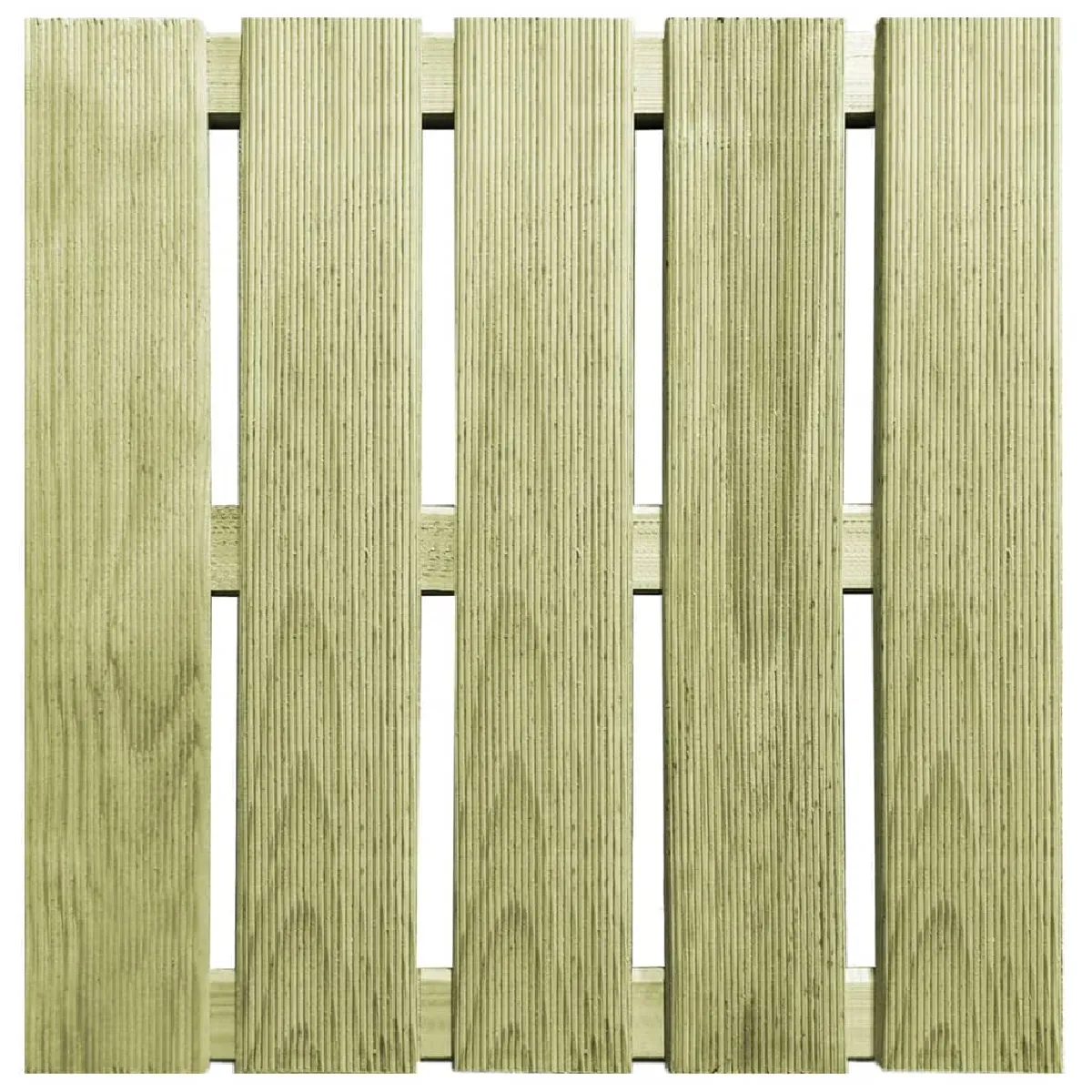 vidaXL Dalles de terrasse - Bois vert