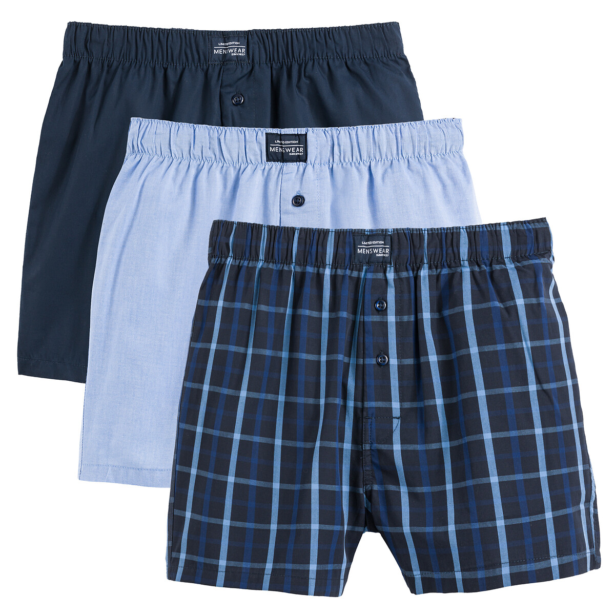 COLEÇÃO LA REDOUTE<br>Conjunto de 3 cuecas boxer