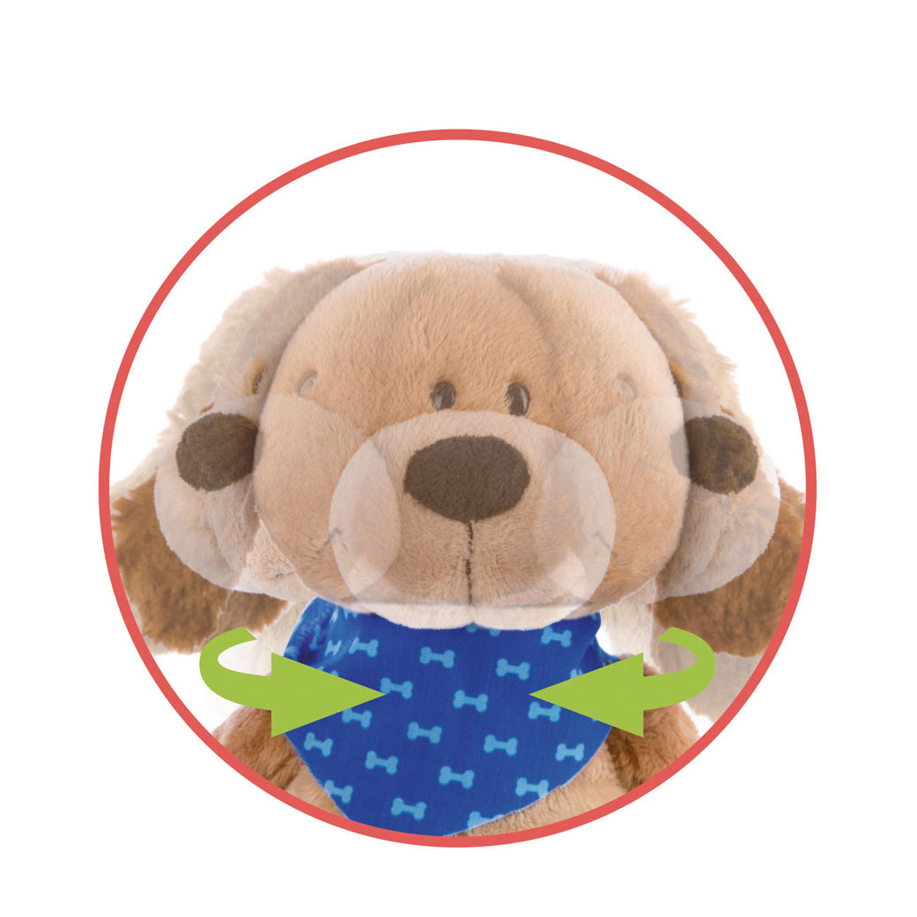 Nici Pluchen Knuffel Beweegbare Hond Barky, 30cm