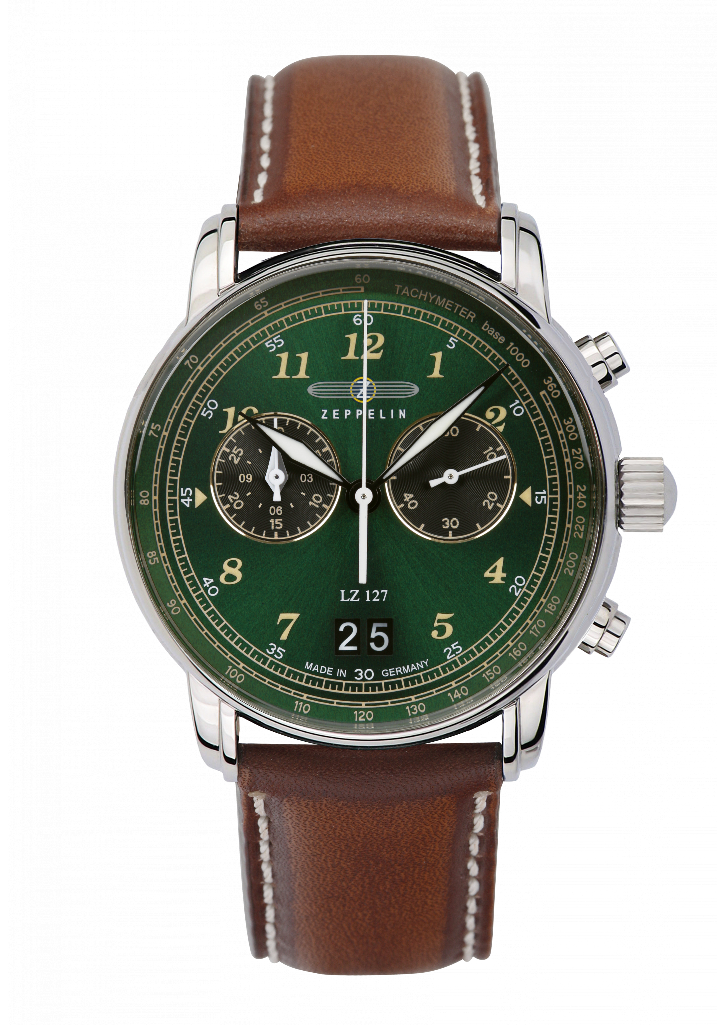 Zeppelin LZ 127 Graf Herrenchronograph Grün 8684-4