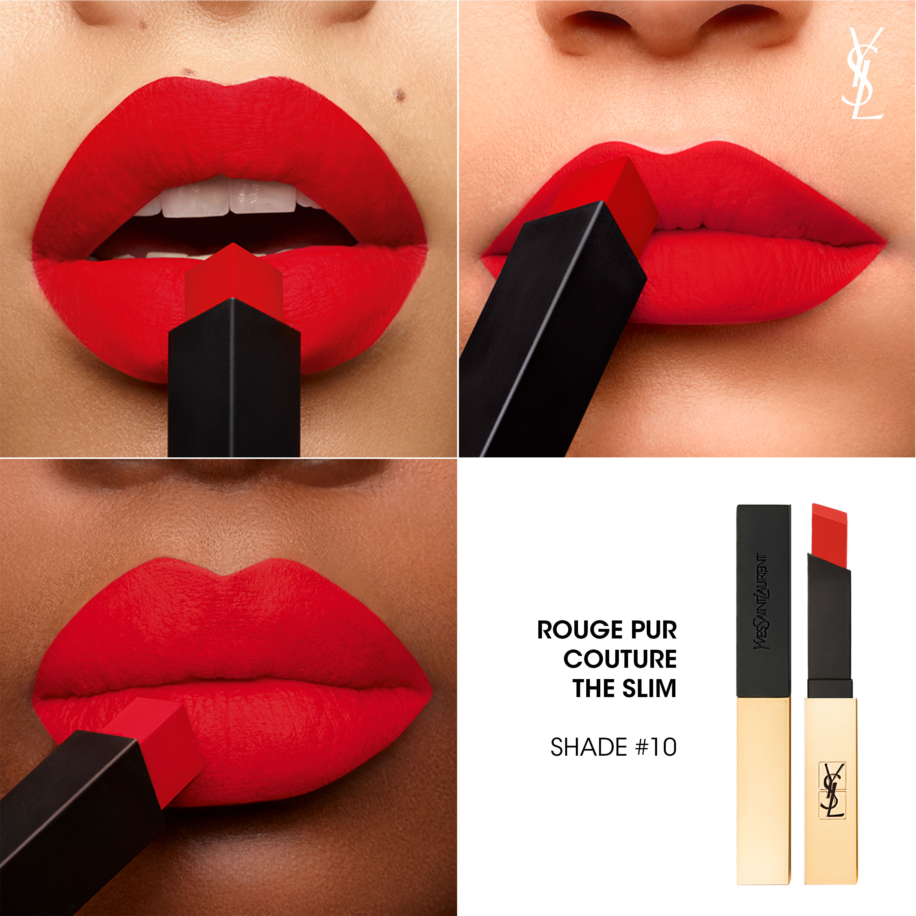 Rouge Pur Couture The Slim  Rouge à Lèvres Ultra-Mat - 10_Corail_Antinomique