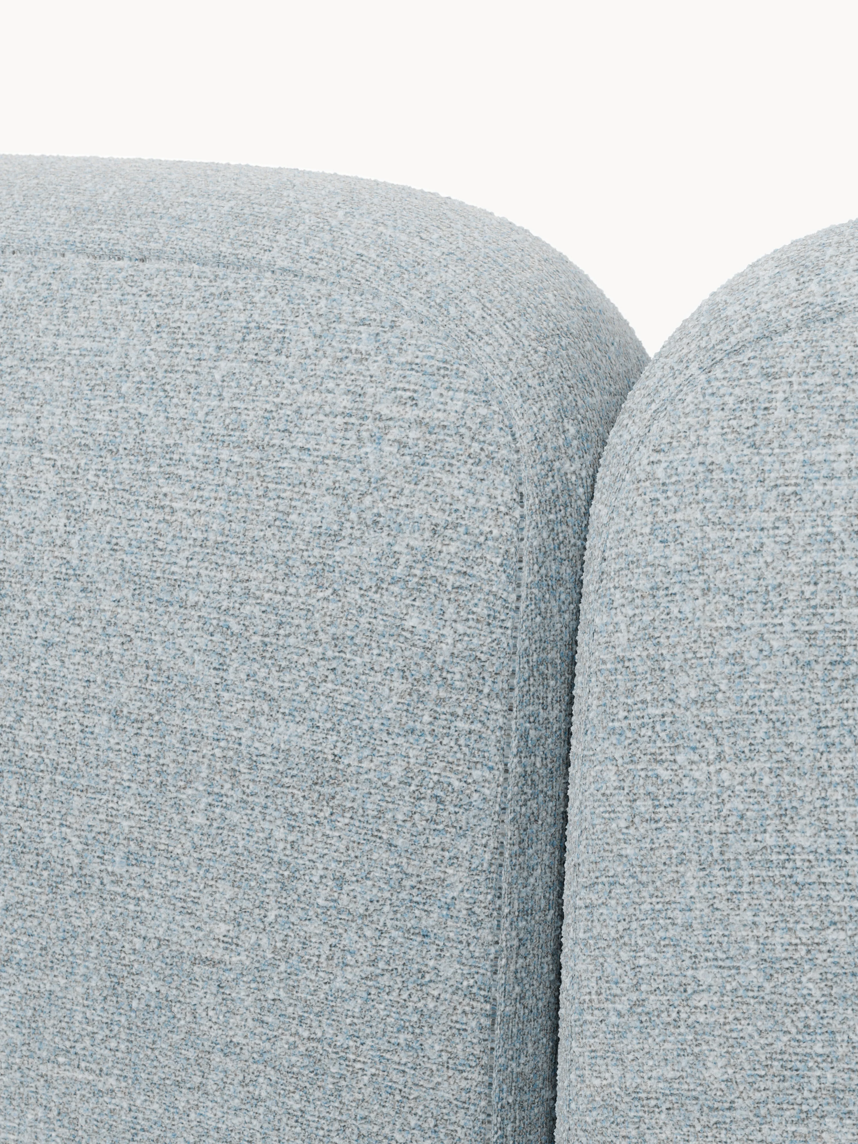 Bouclé gestoffeerd bed Wolke