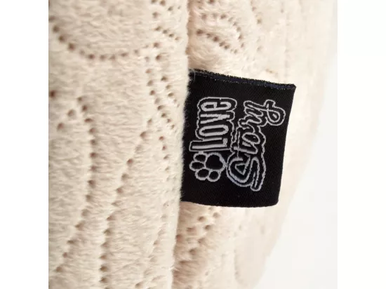 Panier rond en velour pour animaux 