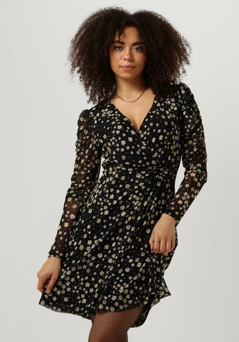 FABIENNE CHAPOT zwarte fabienne chapot mini jurk flake dress