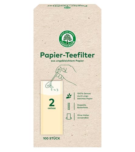 Lebensbaum BIO Papier-Teefilter Gr. 2 (100 Stück)