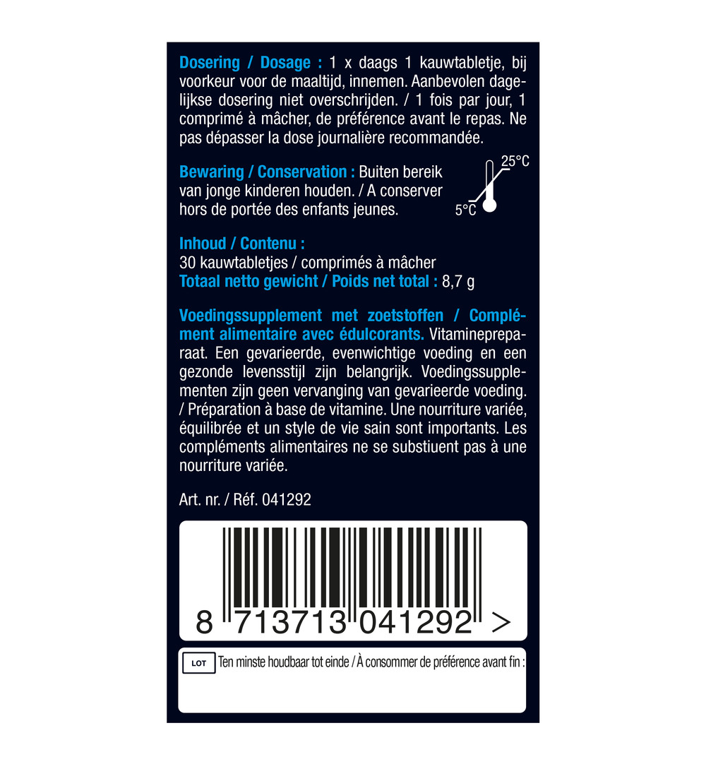 Lucovitaal Vitamine B12 1000mcg (30 tabletten)