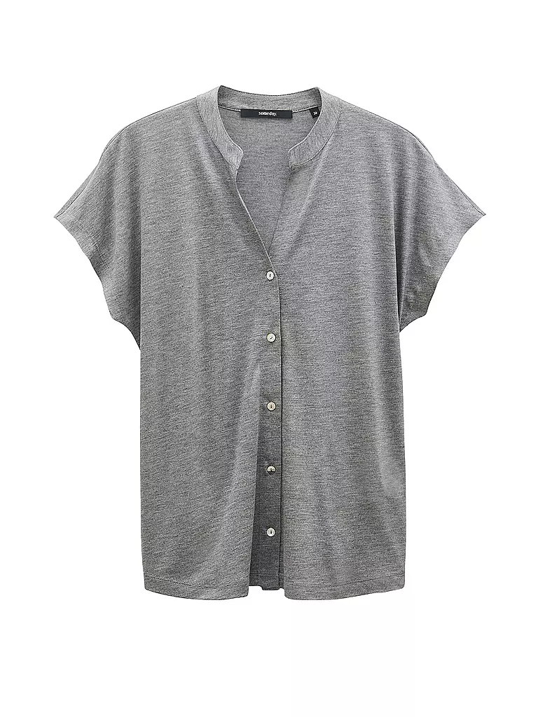 SOMEDAY Blusenshirt KEDINA DETAIL grau