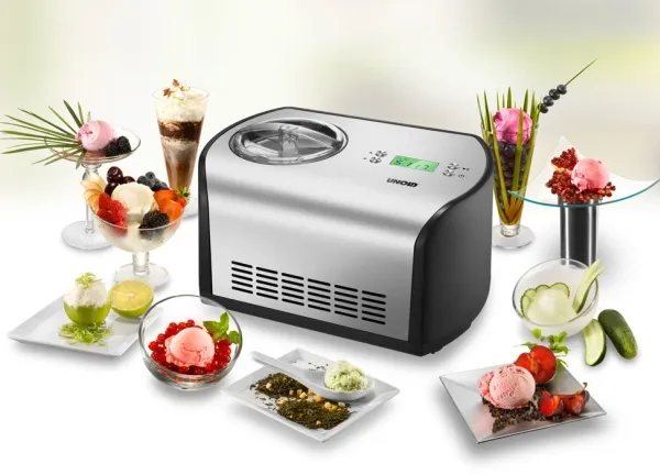 UNOLD 48865 - Sorbetblender - 1.2 liter - 135 W - rustfrit stål/sort