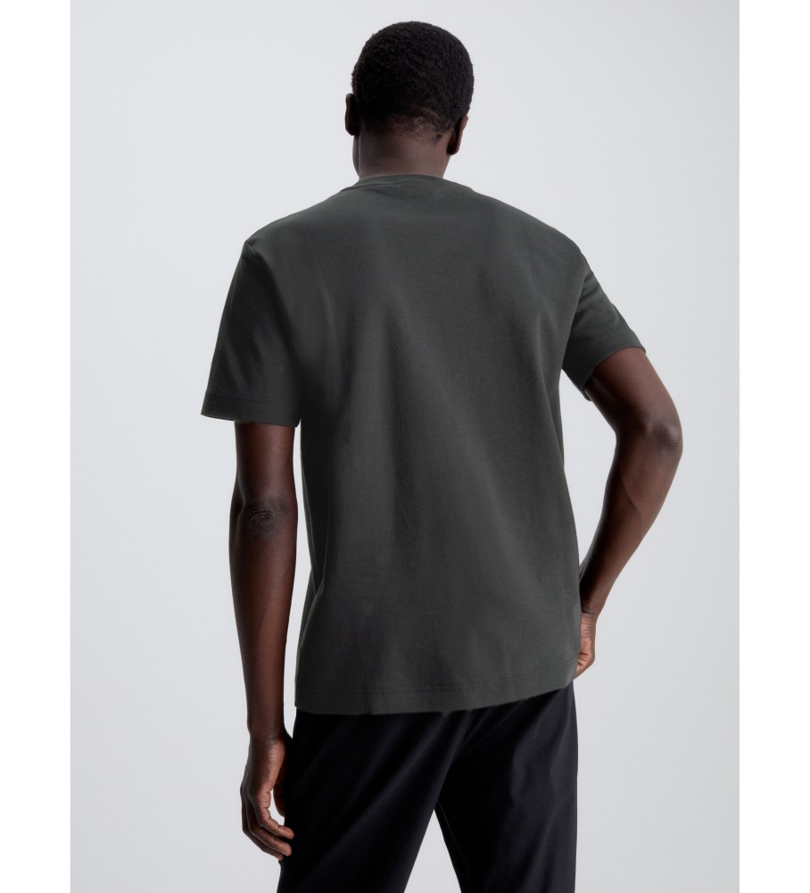 Camiseta Calvin Klein preta de algodão orgânico