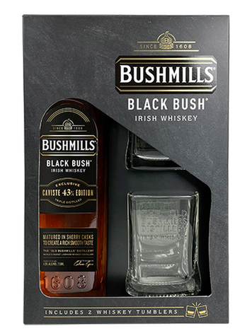 COFFRET BLACK BUSHMILLS +2 VERRES