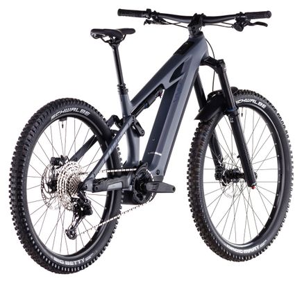 VTT Électrique Tout-Suspendu Cube Stereo Hybrid One77 HPC Race 800 Shimano Deore 12V 800 Wh 29''/27.5'' Gris Slap 2025