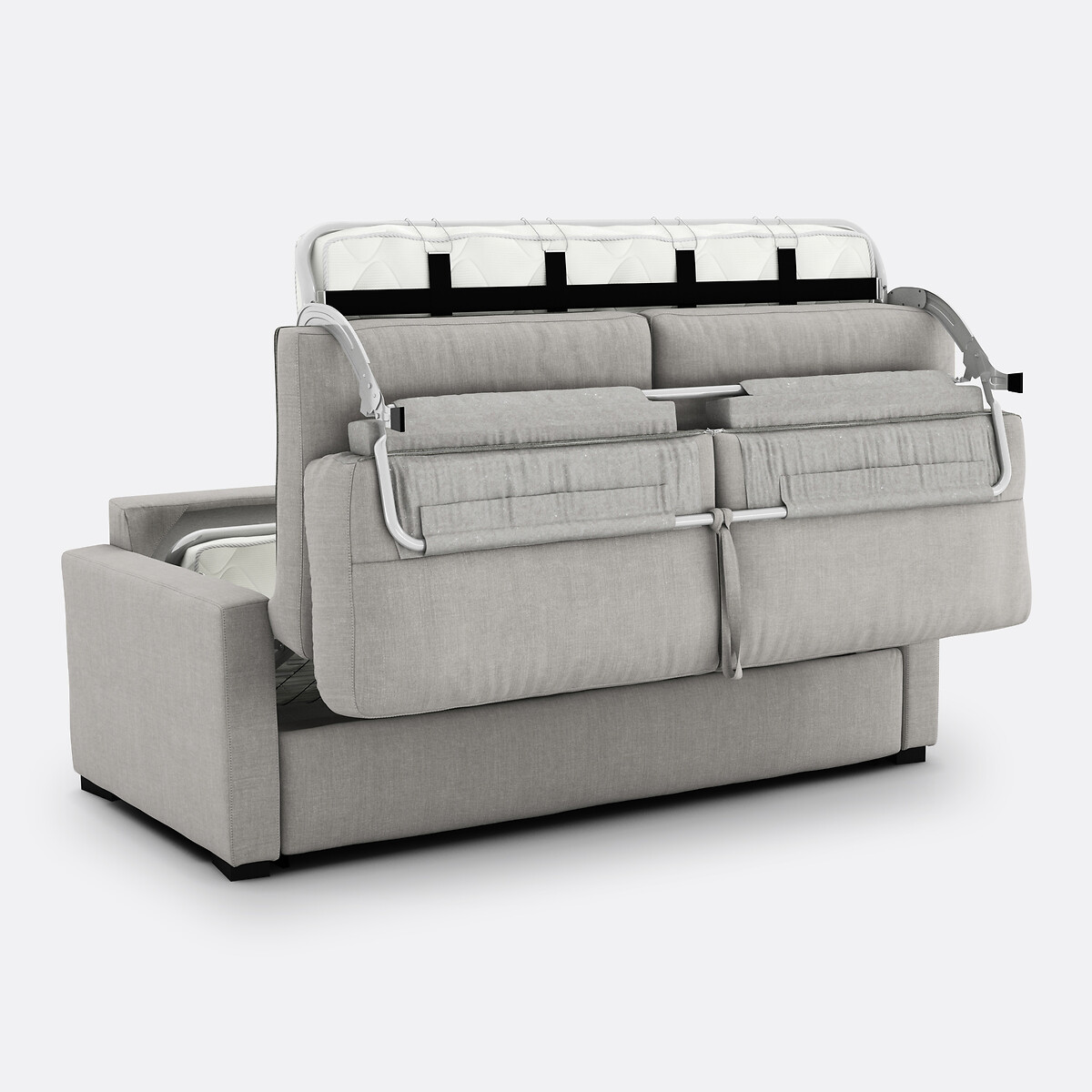 LA REDOUTE INTERIEURS<br>Sofá cama em algodão/linho, espuma HR premium, Timor