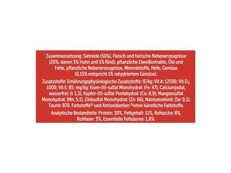 Felix Trockenfutter Knuspermenü Fleisch, 2 kg Alleinfuttermittel für Katzen