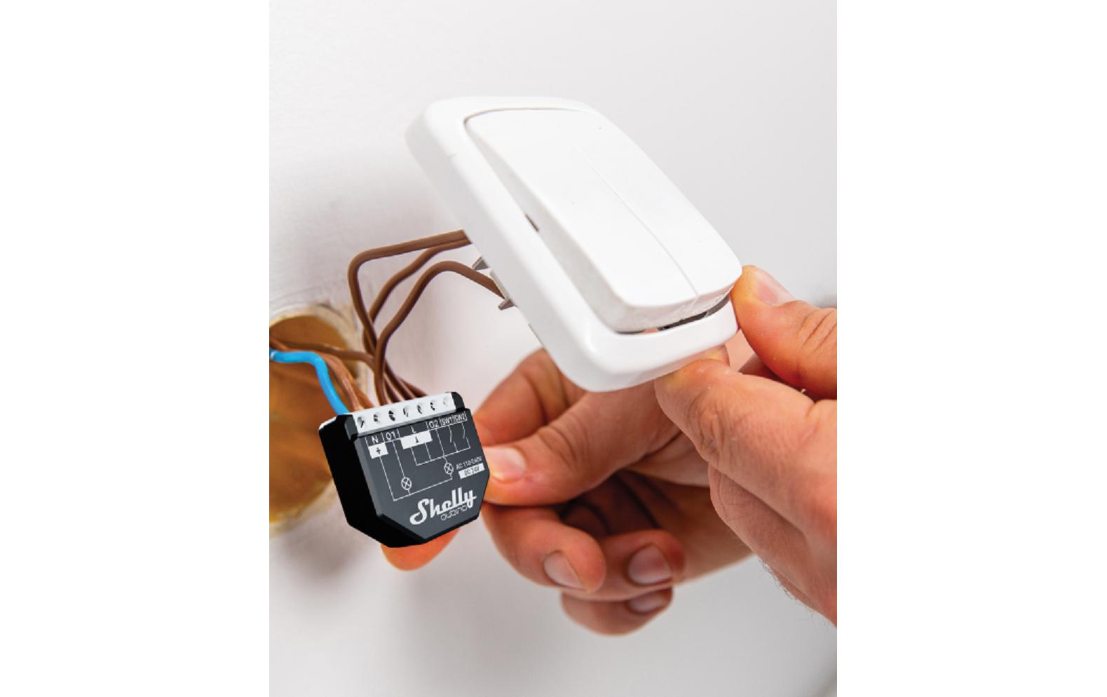 Funk-Schaltaktor mit Leistungsmessung Qubino WAVE 2PMSmarthome Z-Wave Schaltaktor mit Leistungsmessung