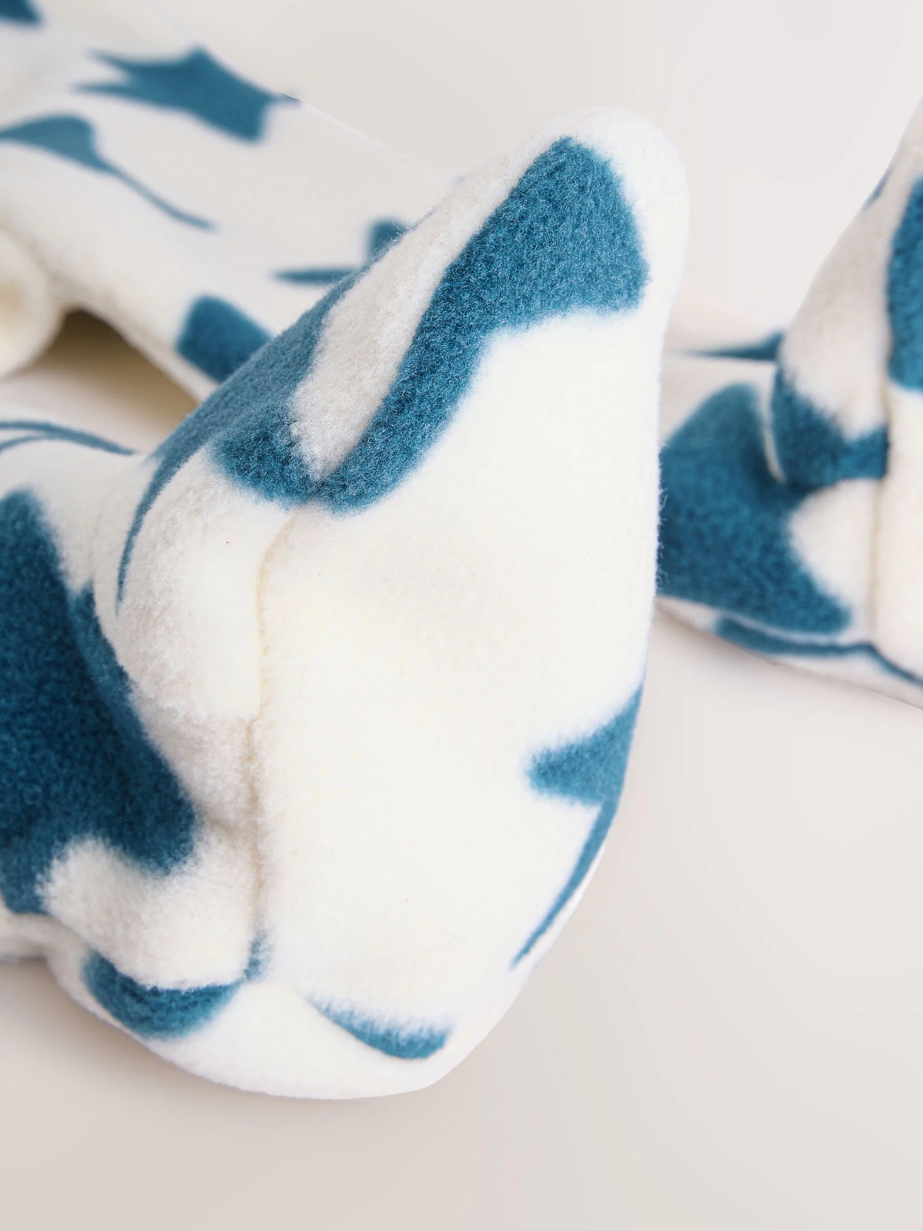 Blauw - Set van 4 baby-onesies van microfleece met tweewegrits