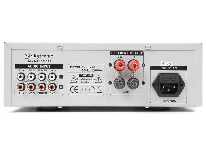 Skytronic Verstärker Pro AV400 Karaoke Verstärker Basic
