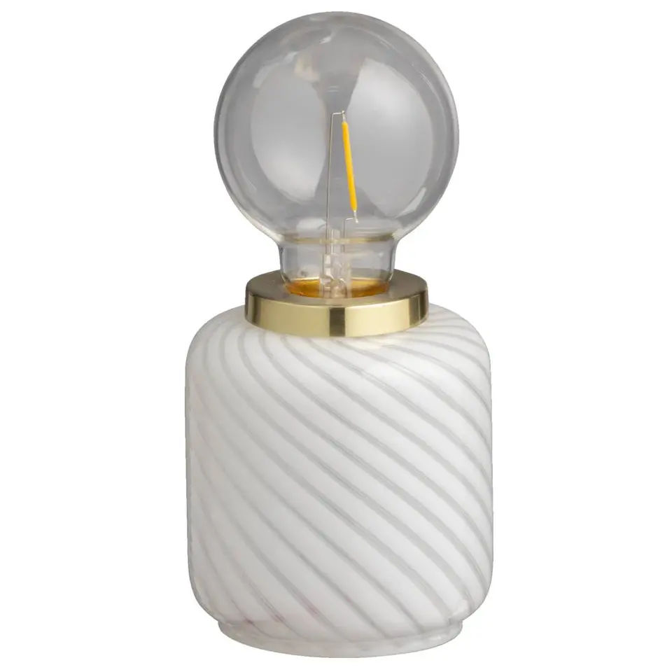Tafellamp Malaga LED - wit - 20xØ10 cm